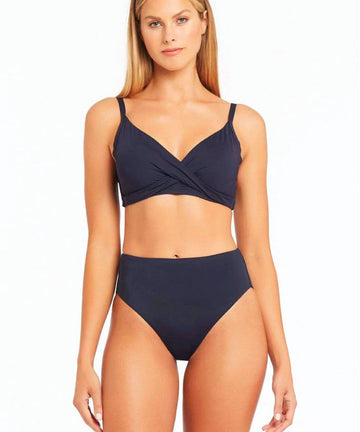 Sea Level Add To Wishlist Essentials Retro High Waist Pant - Night Sky
